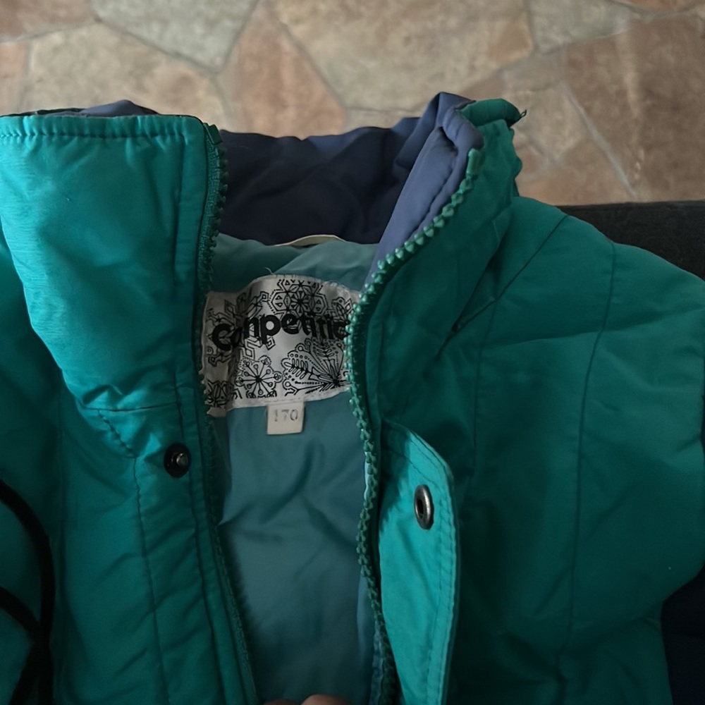 Turquoise winter jacket - Picture 3 of 4